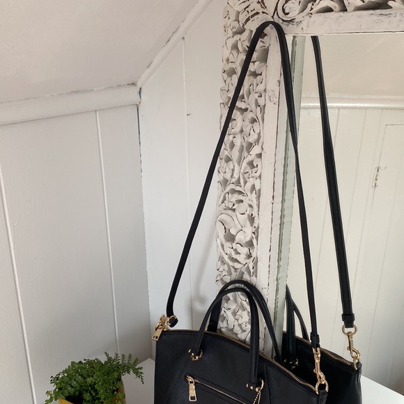 Black Leather Coach Bag Prarie Satchel - Picture 3 of 13